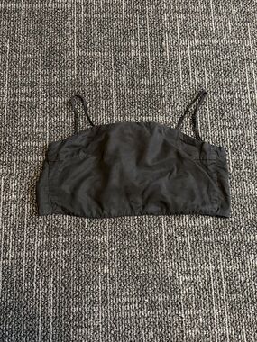 John Galt Cropped Black Tank Top One Size